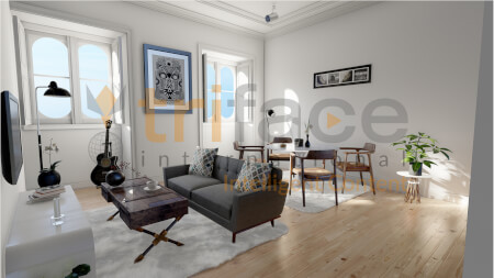 Home interior designing  rendering  - 3d animation studio - triface international